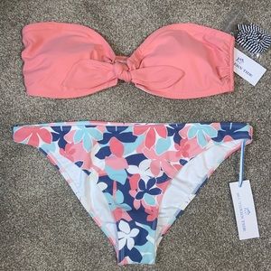 Southern Tide salmon color bikini top